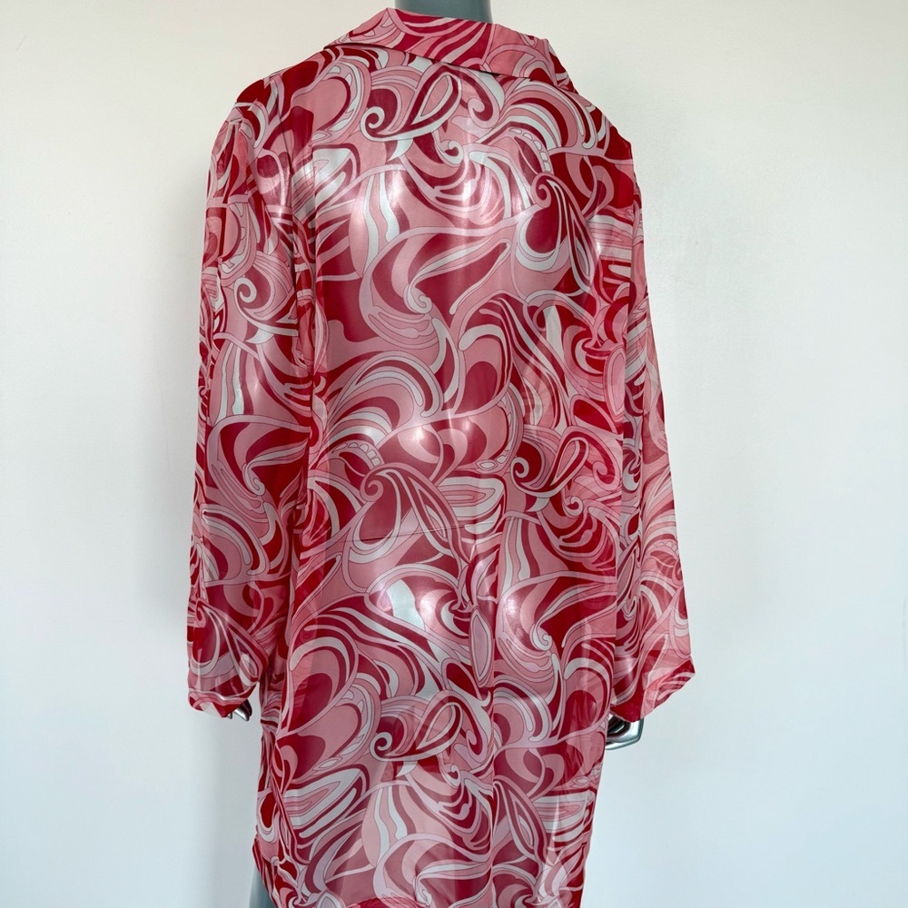 Women sheer shirt dress size 18-20 - Picture 3 of 6